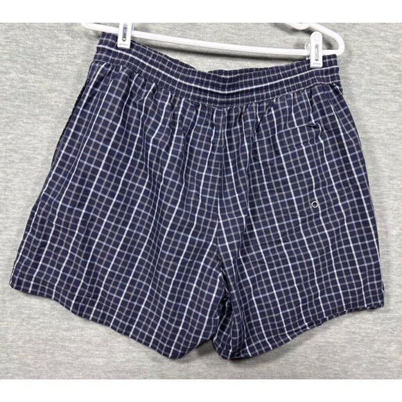 Polo Ralph Lauren Mens Navy‎ Plaid Swim Shorts Trunks Mesh Liner L - Picture 4 of 6